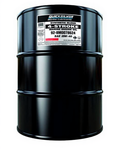 [92 8M0078624] 208 LT 4 STR SYNTHETIC BLEND OIL (OB&MC) 25W40   (8M0078624)