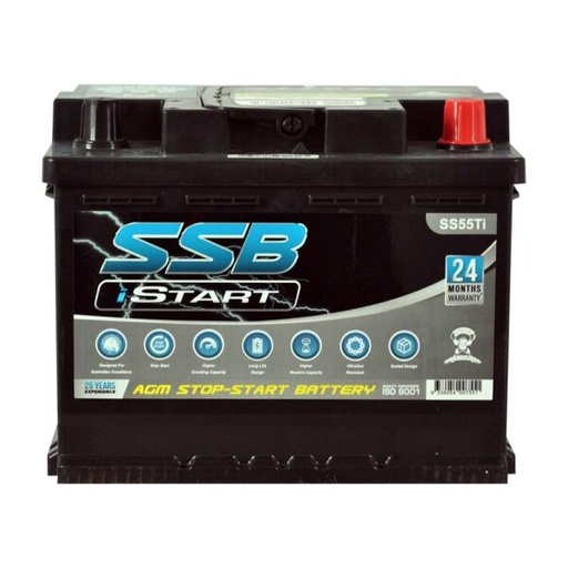[8M8034795] AGM Battery SS55Ti  775cca (suits up to 60HP) (8M8034795)